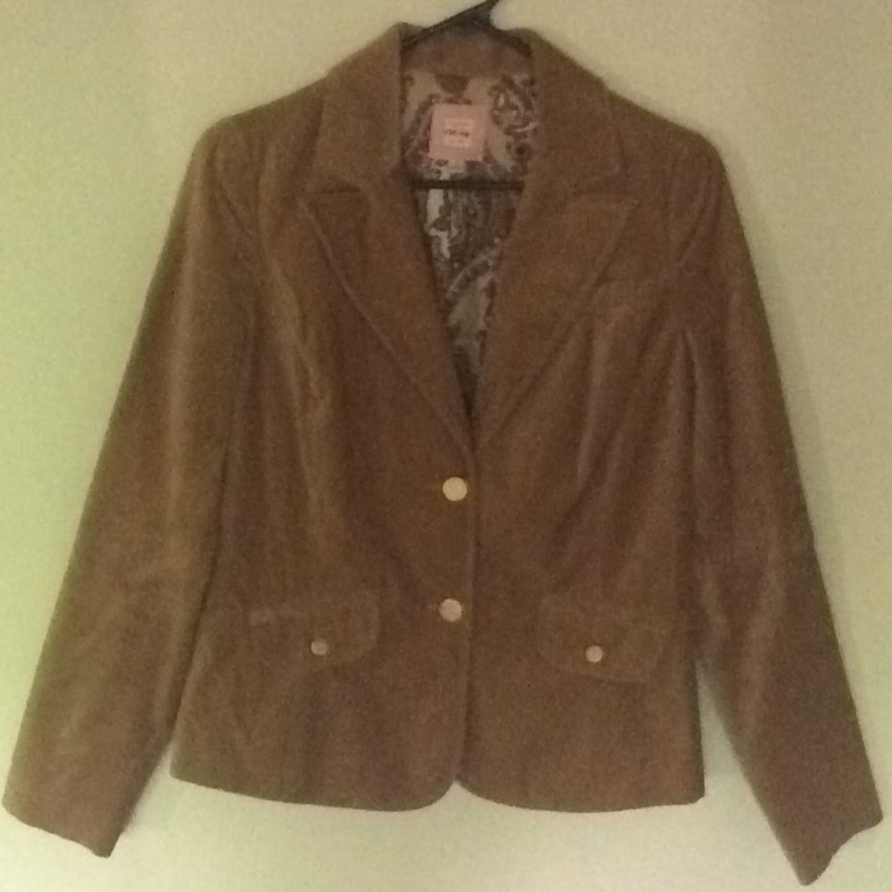 Gold Velvet Blazer